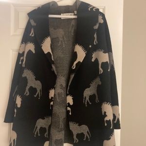 Anthropologie Dressage Sweater Coat Petite Small
